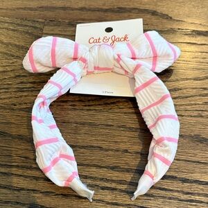 Cat & Jack striped bow headband